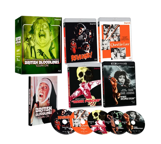 PRE-ORDER: British Bloodlines: Volume One (1971 - 1975) - 4K UHD + Blu-ray Limited Edition Hardbox + Hardcover Booklet