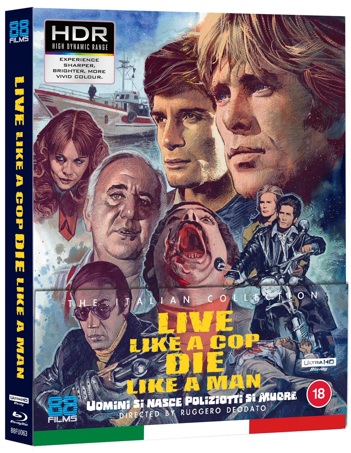 PRE-ORDER: Live Like a Cop Die Like A Man 4K Ultra HD + Blu-Ray/Region B (88 Films)
