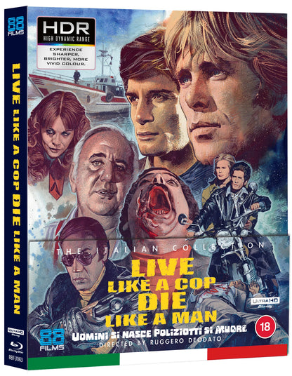 PRE-ORDER: Live Like a Cop Die Like A Man 4K Ultra HD + Blu-Ray/Region B (88 Films)