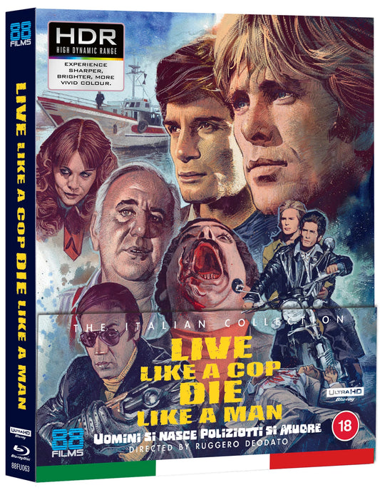 PRE-ORDER: Live Like a Cop Die Like A Man 4K Ultra HD + Blu-Ray/Region B (88 Films)