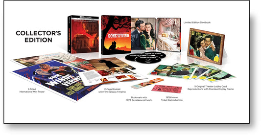 PRE-ORDER: Gone With The Wind Limited Collectors Edition (UK) 4K Ultra HD + Blu-Ray (Region Free)