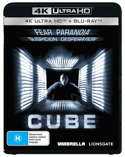 PRE-ORDER: CUBE (1997)  4K & Blu-ray/Region Free (Umbrella)