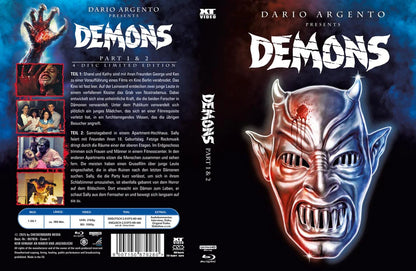Demons Parts 1 & 2 - 4K UHD Limited Edition Padded Mediabook Cover A - Region Free / Blu-ray Region B (Import/XT Video)