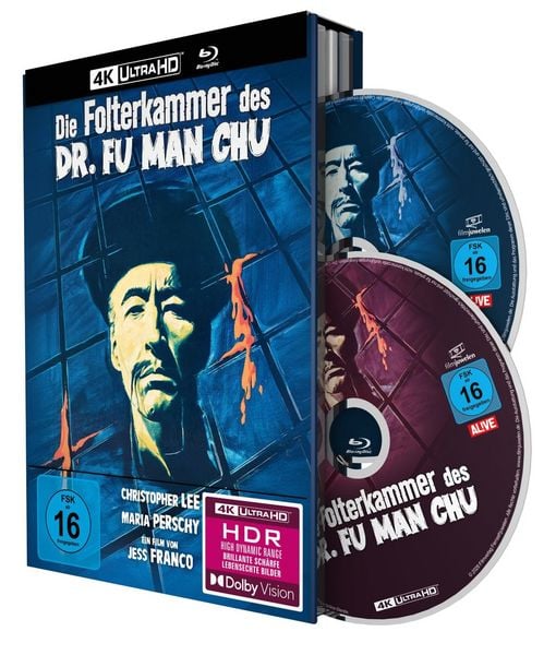 The Castle of Fu Manchu Limited Mediabook (4K Ultra HD + Blu-Ray/Region B) (Import/Filmjuwelen)