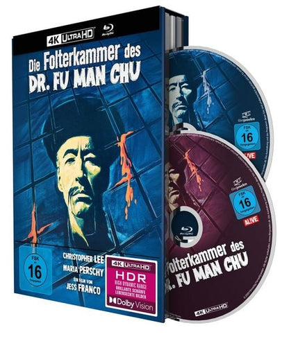 The Castle of Fu Manchu Limited Mediabook (4K Ultra HD + Blu-Ray/Region B) (Import/Filmjuwelen)