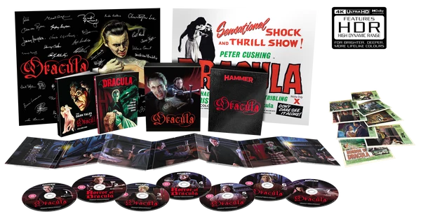 PRE-ORDER: Dracula (1958) Limited Collector's Edition (2 x UHD Blu-ray, 5 x Blu-Ray/Region B) (Hammer Films)