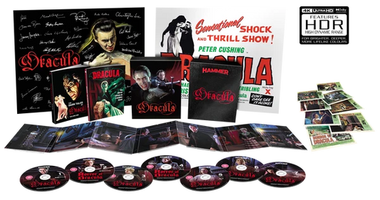 PRE-ORDER: Dracula (1958) Limited Collector's Edition (2 x UHD Blu-ray, 5 x Blu-Ray/Region B) (Hammer Films)