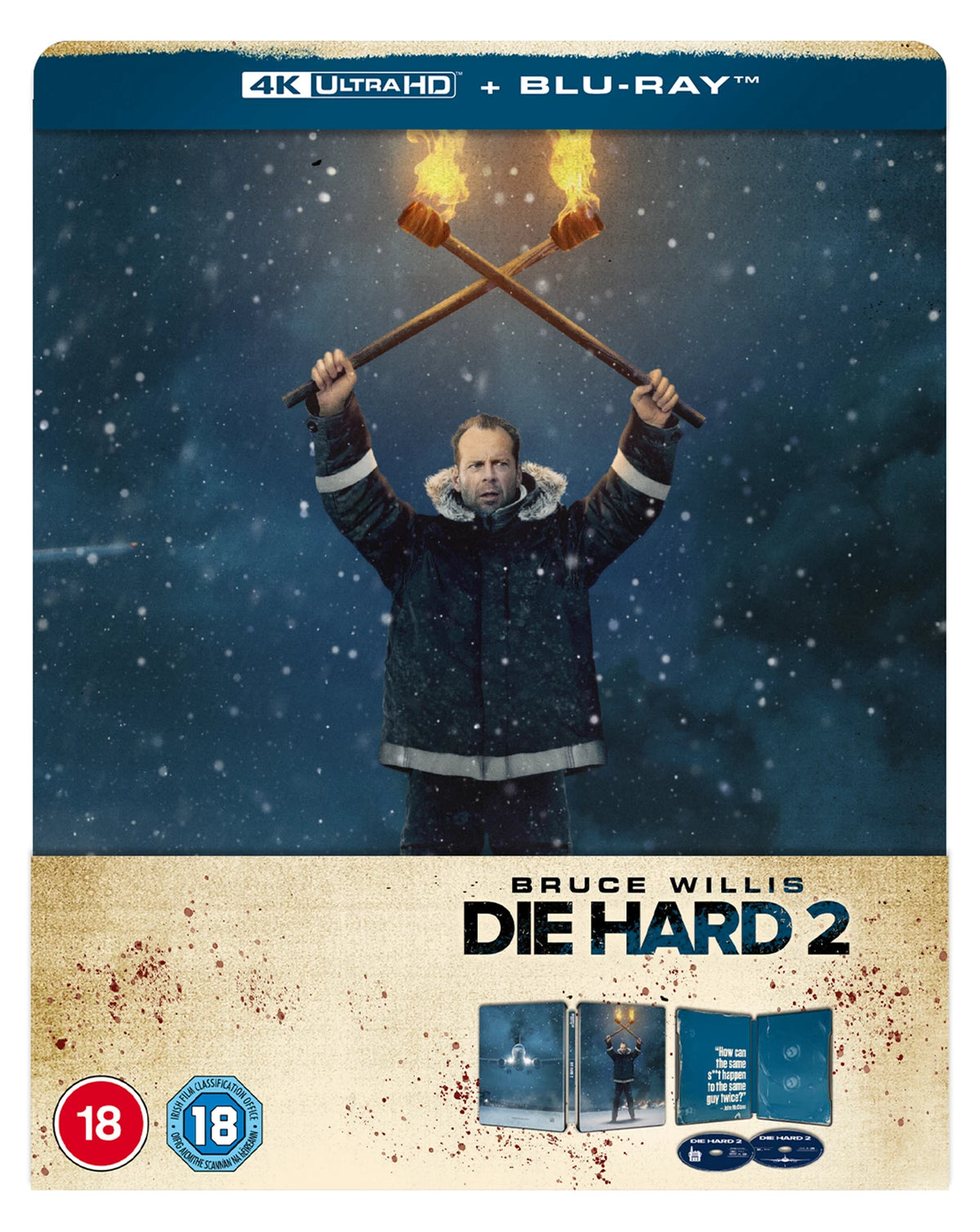 PRE-ORDER: Die Hard 2 - Die Harder Limited Edition Steelbook (UK) 4K Ultra HD + Blu-Ray/Region Free