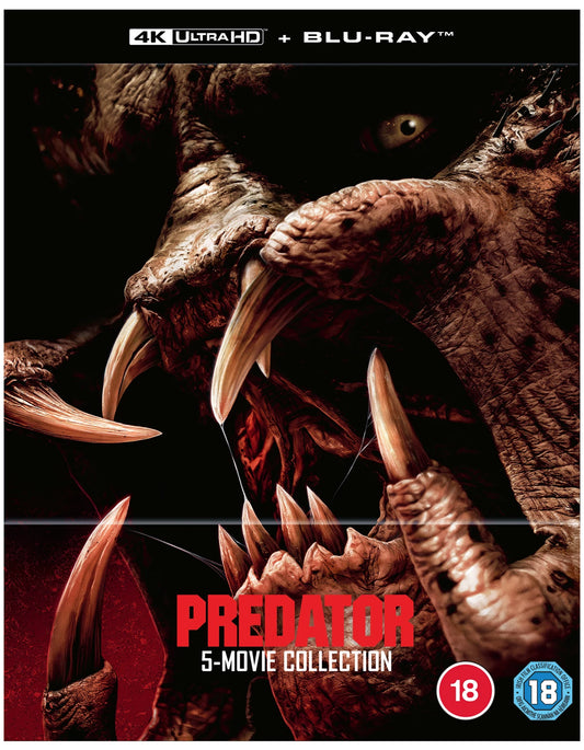 PRE-ORDER: Predator 1 To 5 Movie Collection 4K Ultra HD + Blu-Ray