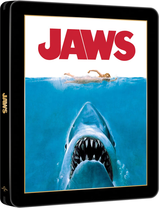 PRE-ORDER: Jaws Theatrical Poster Limited Edition Steelbook (UK) 4K Ultra HD + Blu-Ray (Region Free)