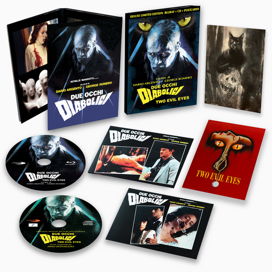 Due Occhi Diabolici / Two Evil Eyes - Deluxe Limited Edition includes All-Region Blu-Ray, Soundtrack CD & Postcards [Import]