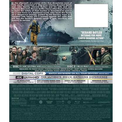 Greenland 2: Migration with Slipcover (4K UHD + Blu-Ray + Digital)