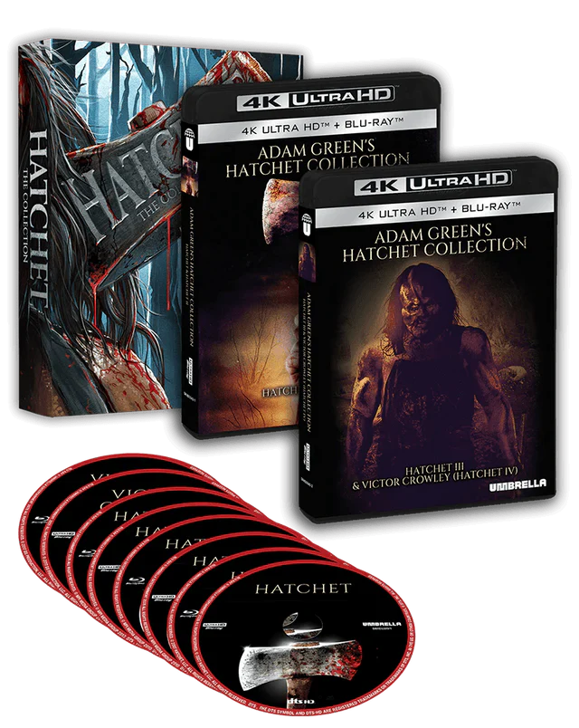 PRE-ORDER: Adam Green’s Hatchet Collection 4K UHD + Blu-Ray (Region Free) (Import/Umbrella)