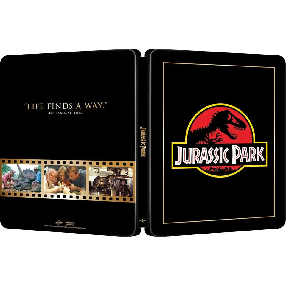 Jurassic Park Theatrical Poster Limited Edition Steelbook (UK) 4K Ultra HD + Blu-Ray (Region Free)