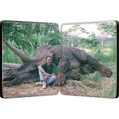 Jurassic Park Theatrical Poster Limited Edition Steelbook (UK) 4K Ultra HD + Blu-Ray (Region Free)