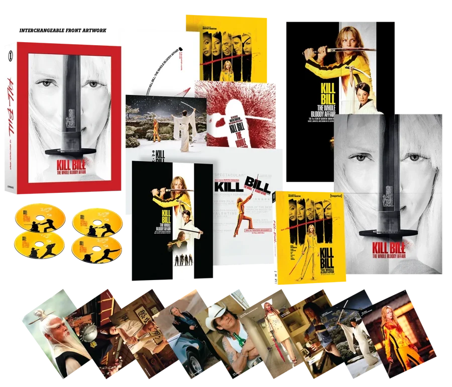 PRE-ORDER: Kill Bill: The Whole Bloody Affair (2004) - 4K UHD + Blu-ray (Region Free) Limited Edition Large Hardbox with Interchangeable Artwork (Imprint)