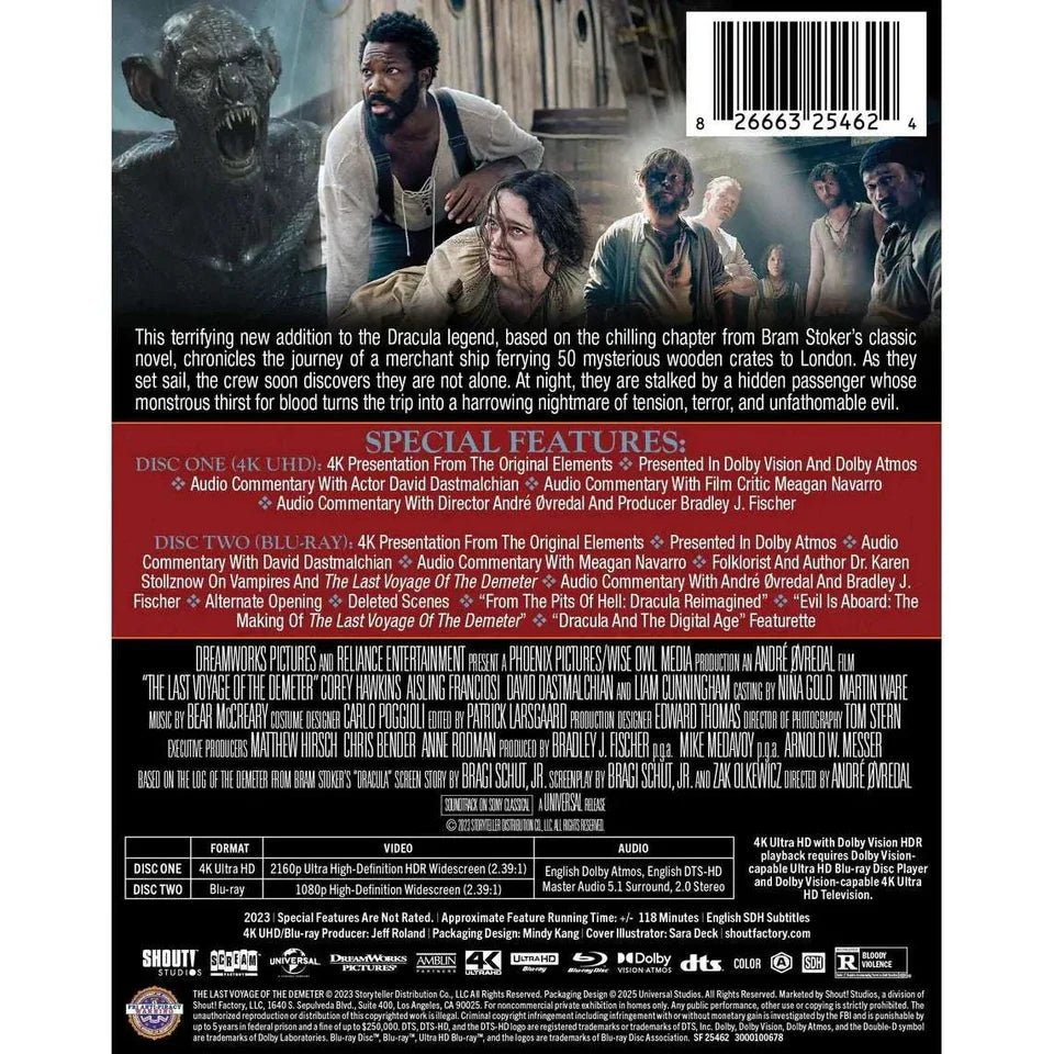 PRE-ORDER: The Last Voyage of the Demeter Limited Edition Steelbook 4K UHD + Blu-Ray