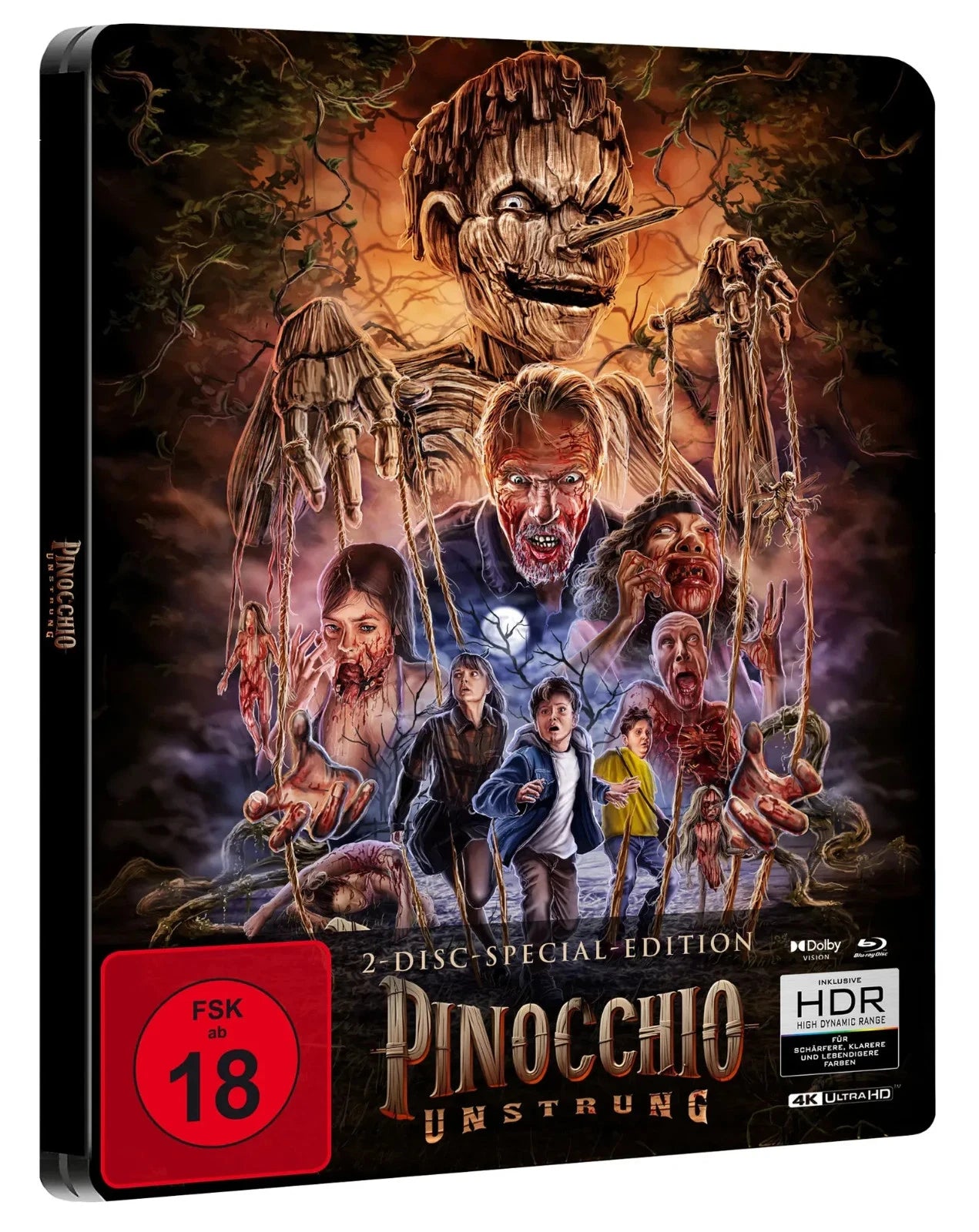 PRE-ORDER: Pinocchio: Unstrung Limited Edition Steelcase 4K Ultra HD + Blu-ray/Region B (Import/PLAION PICTURES)