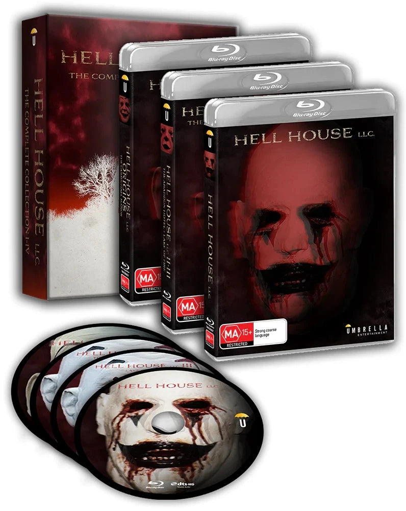 THE HELL HOUSE COLLECTION: I-IV (HELL HOUSE LLC / HELL HOUSE II: ABBADON HOTEL / HELL HOUSE LLC III: LAKE OF FIRE / HELL HOUSE LLC ORIGINS: CARMICHAEL (4 Blu-ray Disc) (Umbrella)
