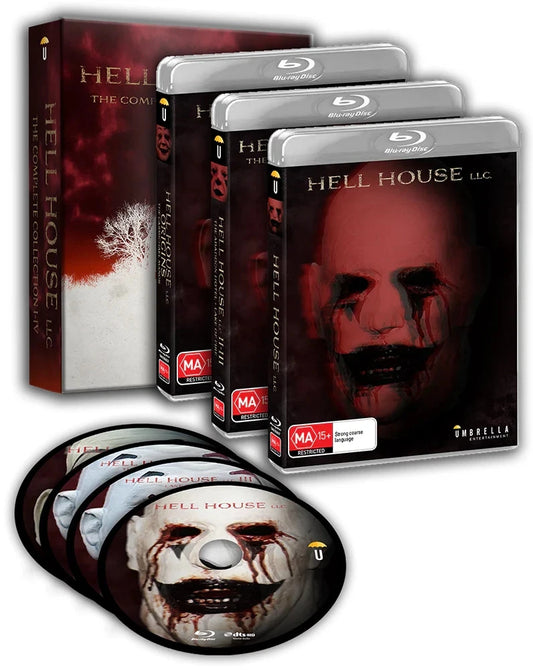 THE HELL HOUSE COLLECTION: I-IV (HELL HOUSE LLC / HELL HOUSE II: ABBADON HOTEL / HELL HOUSE LLC III: LAKE OF FIRE / HELL HOUSE LLC ORIGINS: CARMICHAEL (4 Blu-ray Disc) (Umbrella)