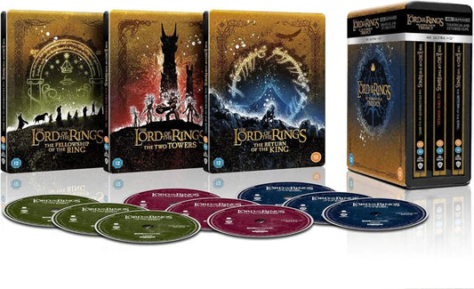 The Lord Of The Rings Trilogy Limited Edition Steelbook Box Set - Theatrical and Extended Collection 4K Ultra HD