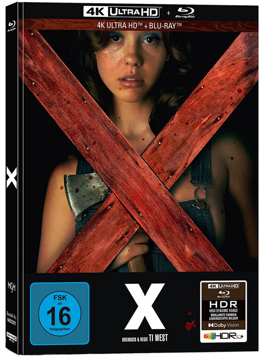 X (2022) Limited Mediabook A - (4K UHD + Blu-ray/Region B) (Import/Capelight)